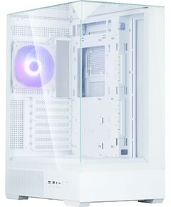 Zalman P40 PRISM PLUS, ATX Mid Tower PC Case, 3  x 120mm ARGB Fans, White Datoru korpusi