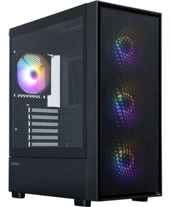 Zalman S6, ATX Mid Tower PC Case, 3 x 140mm FRGB Fans, 1 x 120mm FRGB Fans, Black Datoru korpusi