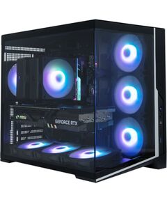 Zalman D40, ATX Mid Tower PC Case, 7 x 120mm ARGB Fans, Black Datoru korpusi