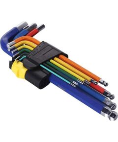KENLI Allen atslēgu komplekts 1,5–10 mm, krāsains Jaunumi - Sports