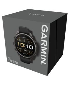 Garmin   Fenix 9 Pro – 47mm
Carbon Gray DLC Titanium with Black/Pebble Grey Silicone Band Smart-Watch Умные часы