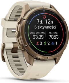 Garmin   Fenix 9 Pro – 43mm
Autumn Gold Titanium with Cream/French Grey Silicone Band Smart-Watch Умные часы
