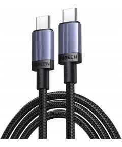 Ugreen   USB-C to USB-C charging cable *USB 2.0 240W, aluminum shell braided, 2m Gray Data USB kabeļi