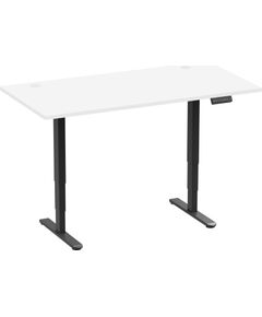 Adjustable Height Table Up Up Bjorn II Black, Table top L White Офисные столы