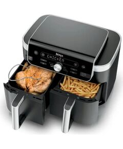 Ninja Dual Zone XL DZ950EU Hot Air Fryer 9.5 L 2470 W, Black/Grey Воздушные котлы (AirFryer)
