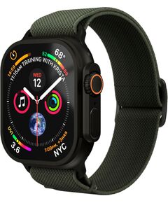 Vonmahlen Classic Nylon Loop 44, 45, 46, 49mm One Size, Olive Black Smart pūlksteņu aksesuāri