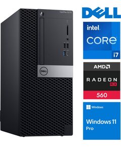 DELL 5070 Tower i7-9700 64GB 512SSD M.2 NVME RX560 4GB WIN11Pro Kомпьютеры после ремонта