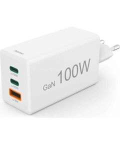 Hama 00125140 charger 100W GaN PD QC 2× USB-C 1× USB-A Зарядные устройства