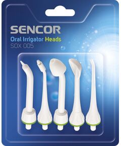 Końcówka Sencor SOX 005 do irygatora 5szt. Насадки для электрических зубных щеток