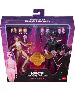 Figurka Mattel K-POP DEMON HUNTERS Huntr/x zestaw Finałowa Bitwa, Rumi i Jinu JRY40 Фигурки и герои