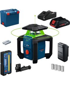 Rotācijas lāzernivelieris ar uztvērēju Bosch GRL18V-4-34CVG; 18 V; 400 m; 1x4,0 Ah akum. + L-Boxx Mērinstrumenti, Attāluma un līmeņa mērītāji