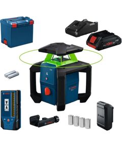 Rotācijas lāzernivelieris ar uztvērēju Bosch GRL18V-3-31G; 18 V; 1x4,0 Ah akum. Измерители расстояния, приборы
