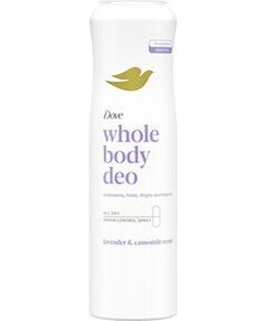 Dove Whole Body Deo Lavender & Chamomile - Deodorant ve spreji 150ml Smaržas - NESAKĀRTOTS