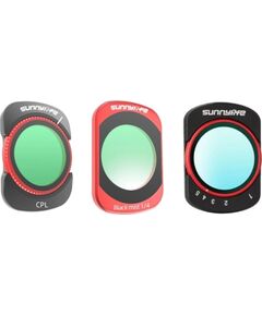 Sunnylife Pocket 4/3 Black Mist 1/4 VND CPL filter set Sporta kameru aksesuāri