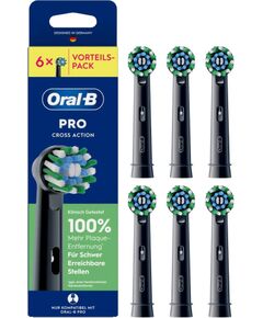 Końcówka Oral-B Oral-B Toothbrush Heads black Pro CrossAction 6pcs Насадки для электрических зубных щеток