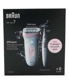 Depilators Braun sievietēm ar bikini trimmeri Silk-pil 7 7-210 Epilatori, bikini trimmeri, sieviešu skuvekļi