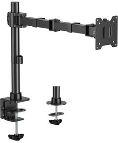 Equip galda turētājs 17"-32"/1TFT 360° ar augstuma regulēšanu 20Kg Black TV un monitoru stiprinājumi, kronšteini