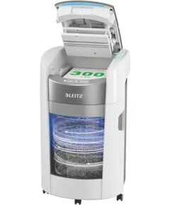 Leitz 80410000 IQ Optimax AutoFeed 300 paper shredder, P5, 300 sheets, 25-litre waste bin Dokumentu smalcinātāji