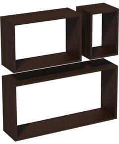 Velano Plauktu kompl. FRS wenge kvadrāts x3 Plaukti  