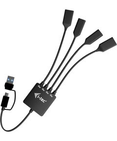 I-TEC USB-C/USB-A Cable HUB 4 port 2x USB-C 3.2 Gen 1 2x USB-A 3.2 Gen 1 Jaunumi - Datori