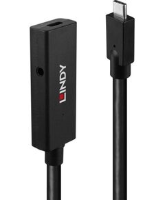 HUB USB Lindy Cable USB-C 3.2 Extension 5m Black Новинки Компьютерная техника