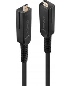 Cable Lindy Fibre Optic Hybrid microHDMI 50m Black Jaunumi - Datori