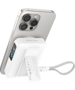 Powerbank Pitaka Mobile Origin 10000 mAh Qi2 TFT Display Semi-solid PowerBank PB19 - USB-C Cable White Новинки Компьютерная техника