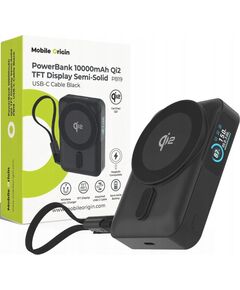 Powerbank Pitaka Mobile Origin 10000 mAh Qi2 TFT Display Semi-solid PowerBank PB19 - USB-C Cable Black Новинки Компьютерная техника