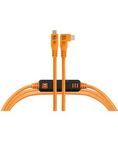 Tether Tools cable USB-C - USB-C TetherPro Optima 10G Right Angle 3m, orange (CUC10RTG2B-ORG) Новинки Компьютерная техника