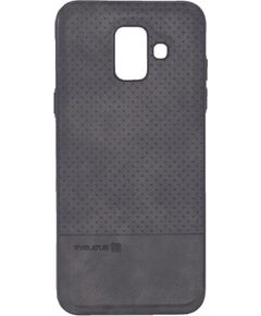 Evelatus Samsung  Galaxy A6 2018 TPU case 1 with metal plate (possible to use with magnet car holder) Black Чехлы - альтернативные