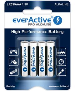 Alkaline batteries AAA / LR03 everActive Pro - 4 pieces (blister) Baterijas un akumulatori
