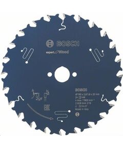 Griešanas disks kokam Bosch Expert for Wood; 160x20x2,6 mm; Z24 Zāģripas