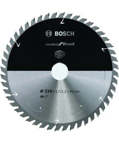 Griešanas disks Bosch Standard for Wood 2608837714; 210x30 mm; Z48 Zāģripas