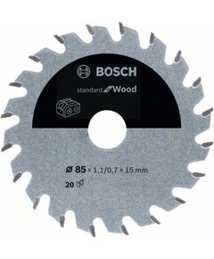 Griešanas disks Bosch Standard for Wood 2608837711; 190x30 mm; Z60 Zāģripas