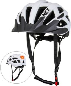 Aizsargķivere NKX City LED velosipēda ķivere ar iebūvētu gaismu L izmērs Velo ķiveres