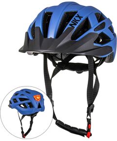 Aizsargķivere NKX City LED velosipēda ķivere ar iebūvētu gaismu M izmērs Zila Velo ķiveres