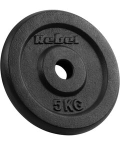 Čuguna atsvaru komplekts 4x5kg, 31mm caurums, klasiskā plāksne, REBEL ACTIVE Svaru ripas un stieņi