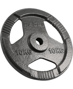 Čuguna atsvaru komplekts 2x10kg, 31mm caurums, plāksne ar rokturiem, REBEL ACTIVE Svaru ripas un stieņi