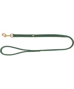 Trixie Smycz miejska Pure, dla psa, skórzana, XS–S: 1,20 m/10 mm, szałwiowa Citas preces
