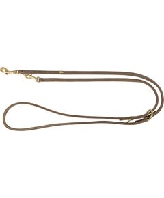 Trixie Smycz przepinana Pure, dla psa, skórzana, XS–S: 2 m/10 mm, brązowa Citas preces