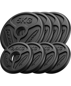 Olympia čuguna svaru disku komplekts 30 kg / 4 x 5 kg + 4 x 2,5 kg - Marbo Sport Hanteles