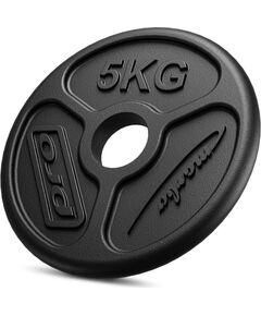Olimpiskā svara plāksne no čuguna 5 kg ar ø51 mm urbumu MW-O5-OLI - Marbo Sport Hanteles