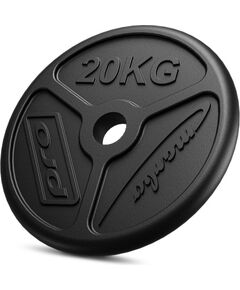 Olimpiskā svara plāksne no čuguna 20 kg ar ø51 mm urbumu MW-O20-OLI - Marbo Sport Hanteles