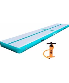 Piepūšams vingrošanas matracis Story Airtrack 5m x 1m x 20cm aquagreen Vingrošanas paklājiņi