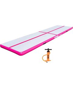 Piepūšams vingrošanas matracis Story Airtrack 6m x 1m x 20cm Rozā Vingrošanas paklājiņi