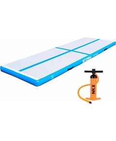 Piepūšams vingrošanas matracis Story Airtrack 3m x 1m x 10cm Zils Vingrošanas paklājiņi