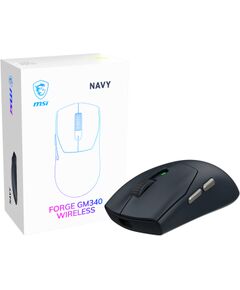 MSI Gaming Mouse FORGE GM340 WIRELESS Wireless 2.4 GHz, Bluetooth, USB Navy Peles, ievadierīces