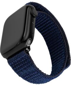 Fixed Sporty Strap for Apple Watch 42/44/45mm 160-210 mm Dark blue Nylon Smart-Watch aksesuāri