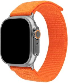 Fixed Sporty Strap for Apple Watch Ultra 49mm 160-210 mm Watch strap Orange Nylon Smart-Watch aksesuāri