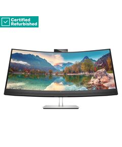 RENEW SILVER HP E34m G4 Curved Conferencing Monitor - 34" 3440x1440 WQHD 400-nit 75Hz AG, Curved, VA, USB-C(65W)/HDMI/DisplayPort, 4x USB-A, speakers, 5MP webcam, RJ-45 LAN, height adjustable/tilt/swivel, 1 years / 40Z26AAR#ABB Monitori